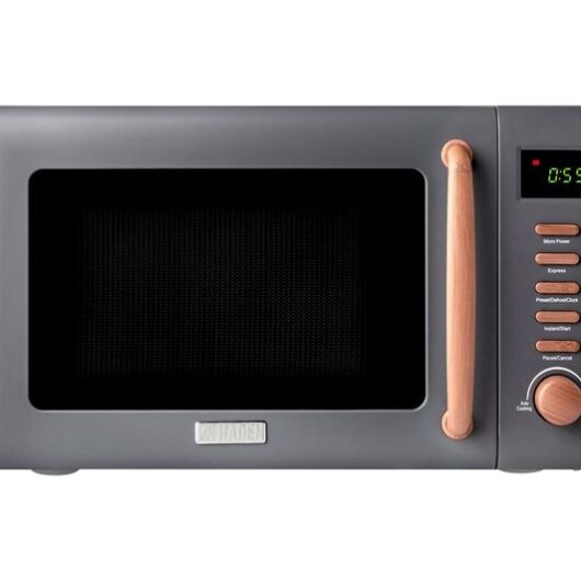 HADEN Dorchester 201324 Solo Microwave - Pebble Grey