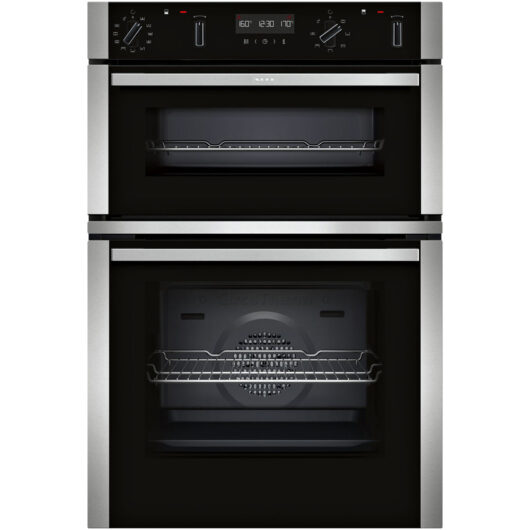 Neff U2ACH7AN7B Built in Self Cleaning Electric Double Oven Stainless Steel