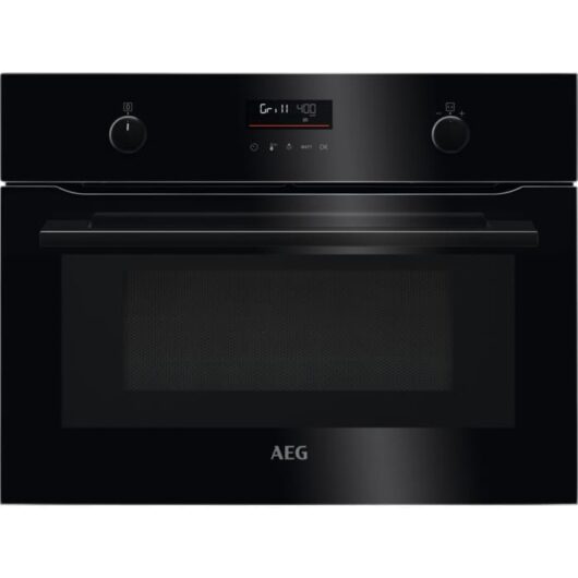 AEG 8000 Series KMK565060B Combi Quick Combination Built-In Microwave Oven in Black