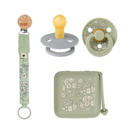 Bibs X Liberty Essentials Gift Set - Capel Sage Size 1