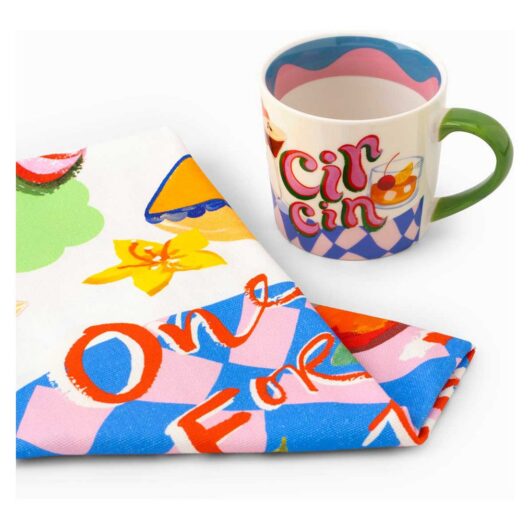 Eleanor Bowmer Cin Mug & Tea Towel Set