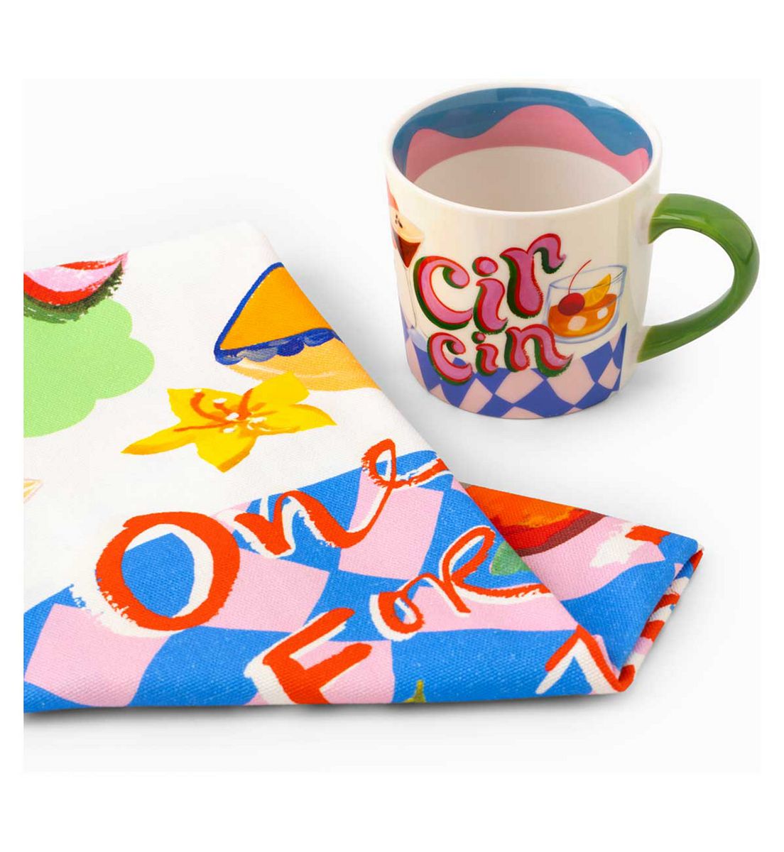 Eleanor Bowmer Cin Mug & Tea Towel Set
