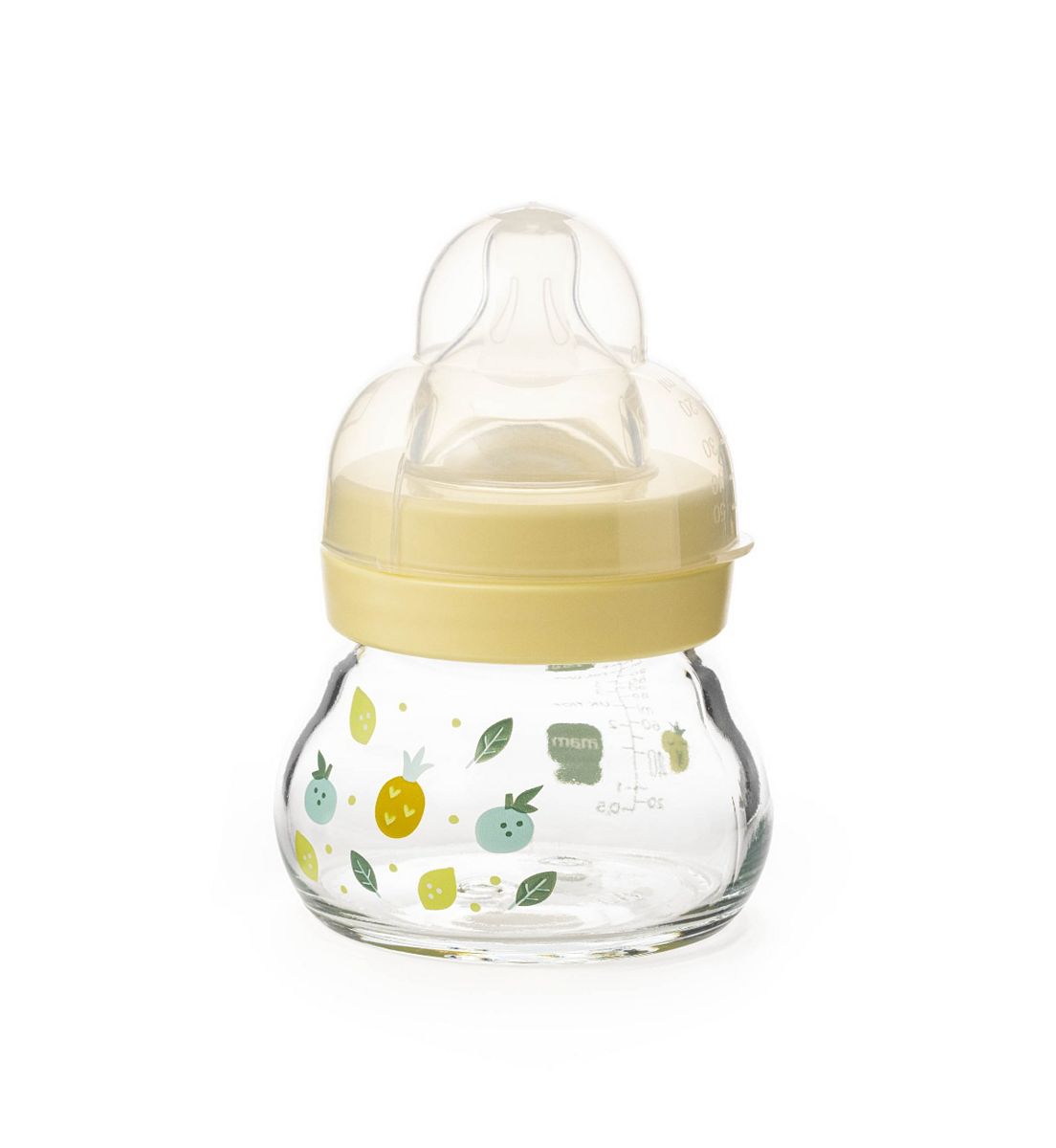 MAM Feel Good Glass Bottle 90ml - Yellow