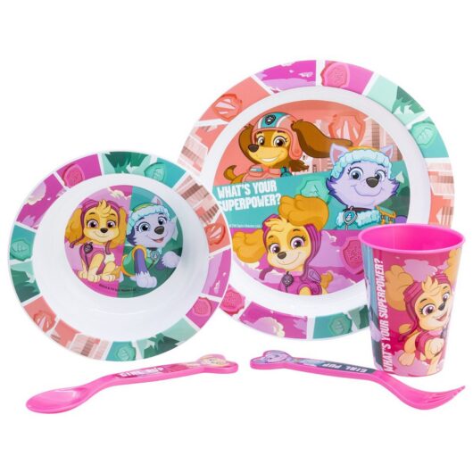 Paw Patrol Girl 5 Piece Dinner Set