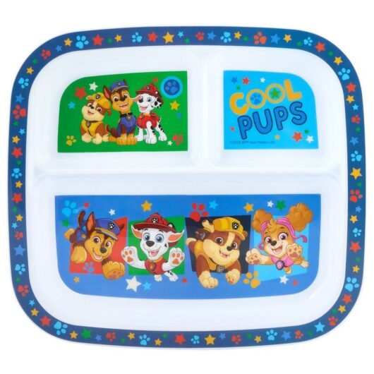 Paw Patrol Play Polypropylene Divided Plate