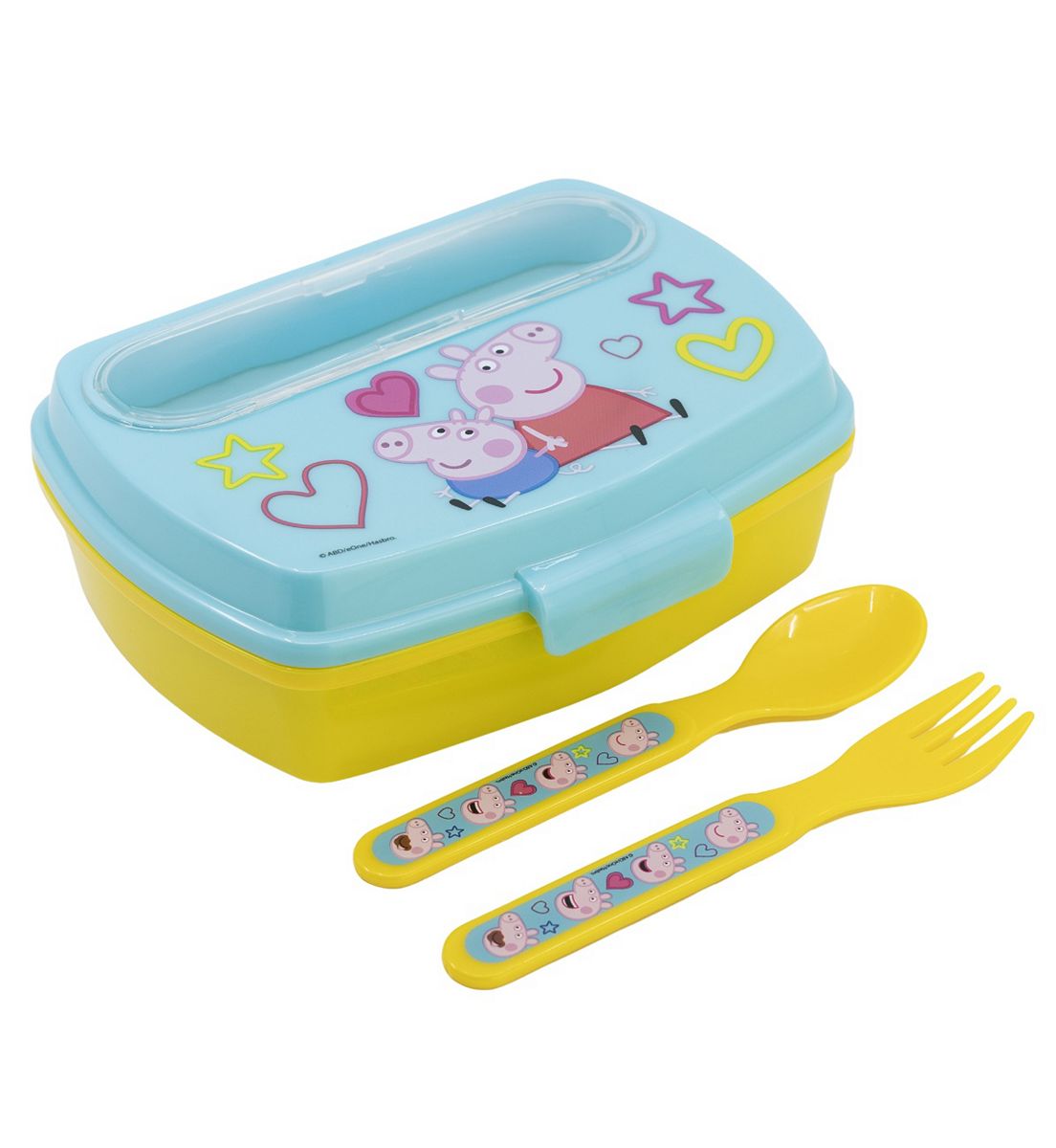 Peppa Pig Funny Sandwich Box With Cutlery
