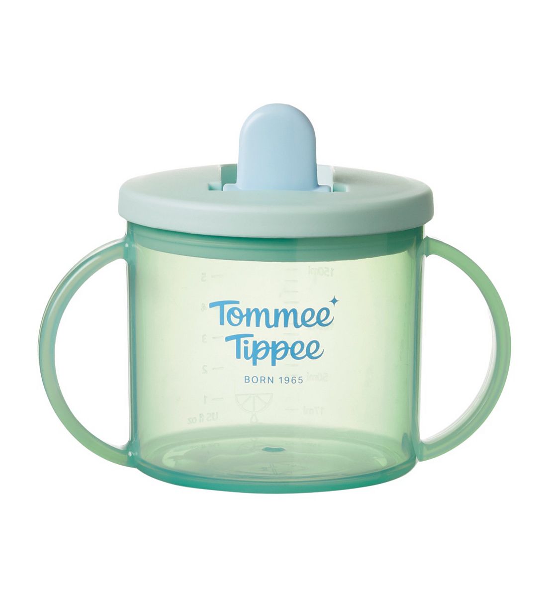 Tommee Tippee 190Ml First Cup Sippy Free-Flow Spout Easy Grip Handles 4M Plus