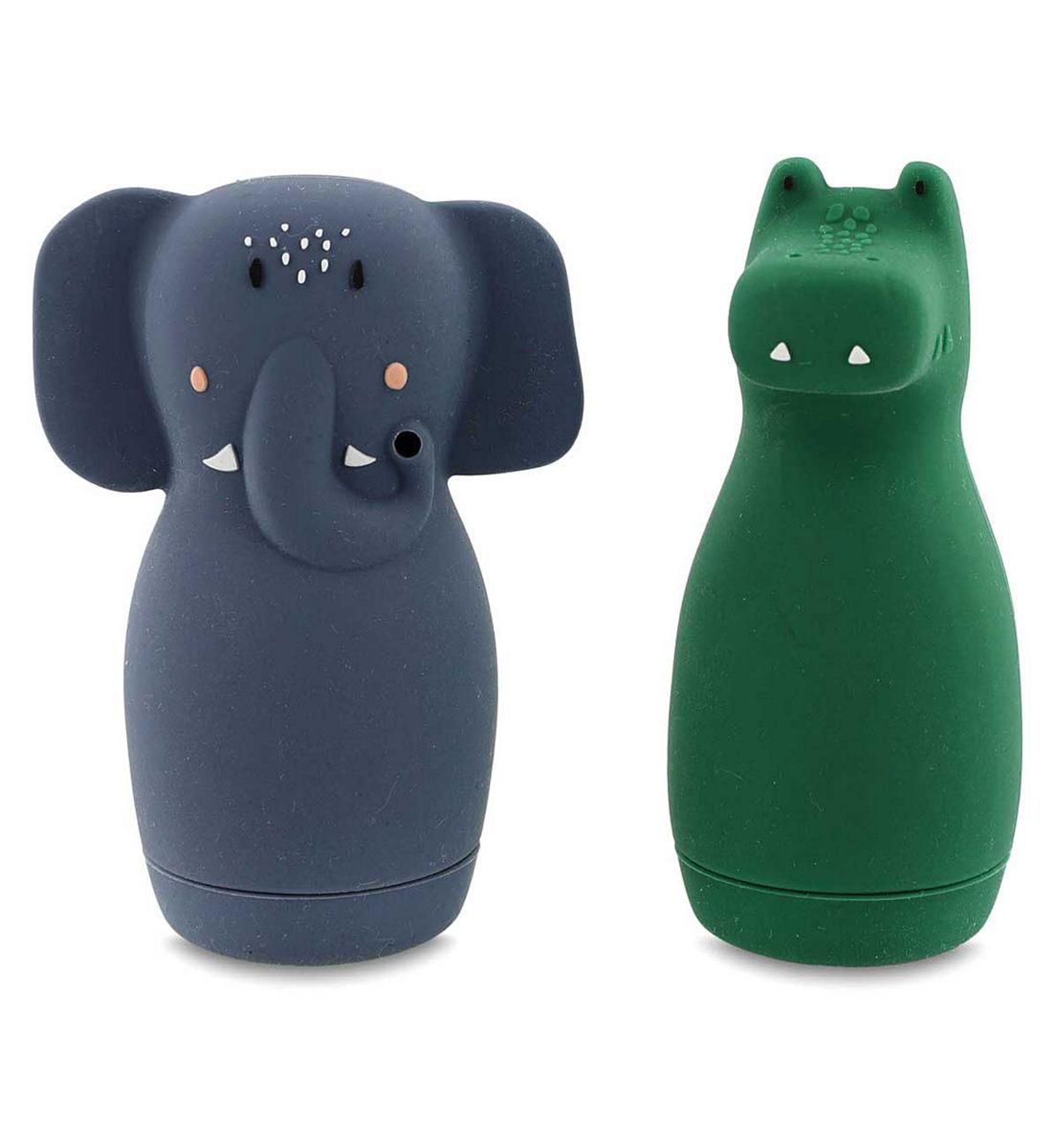 Trixie Bath Toy Squeezy Mrs Elephant & Mr Crocodile Set