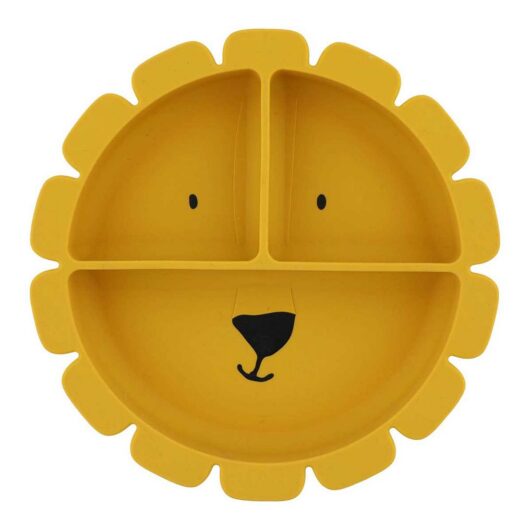 Trixie Silicone Divded Suction Plate Mr Lion